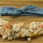 KnotenHaarband – jeansblau