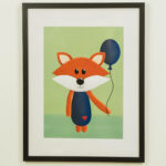 Kinderzimmerbild – Fuchs – DIN A4