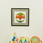 Kinderzimmerbild – Fuchs – quadratisch