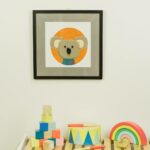 Kinderzimmerbild – Koala – quadratisch