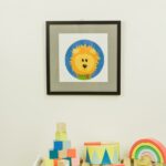 Kinderzimmerbild – Löwe – quadratisch