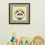 Kinderzimmerbild – Panda – quadratisch