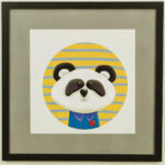 Kinderzimmerbild – Panda – quadratisch