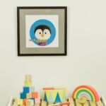 Kinderzimmerbild – Pinguin – quadratisch