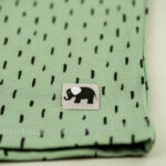kurzarm Shirt – Striche – meeresgrün